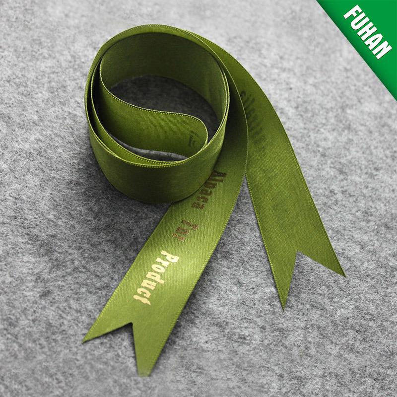 Wholesale Christmas Polyester Gift Ribbon with Custom Logo and Shape