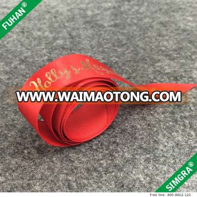 Red Background Gold Logo Printing Ribbon