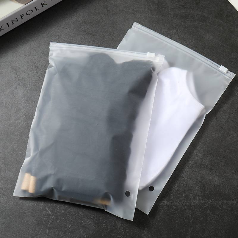Custom Logo Eva Plastic Zipper Bag For Underwear Sock Clothing Packing